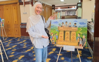 Dua Karya Poster Siswa MTsN 4 Cirebon Terjual pada Pameran GALAKSI 2026 Kemendukbangga/BKKBN