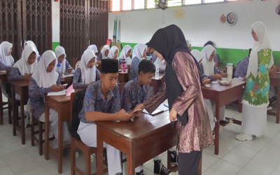 Syarat Lanjutkan Pendidikan Jenjang Atas, MTsN 4 Cirebon Laksanakan Psikotest Online