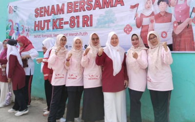 Gerak Bersama, Sehat Bersama: DWP MTsN 4 Cirebon Semarakkan HUT ke-81 RI