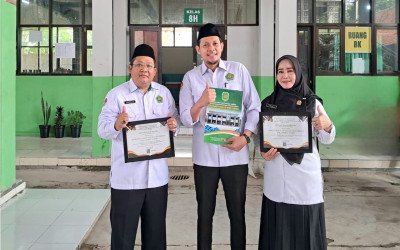 Novianto Raih Dua Penghargaan KPPN Cirebon, MTsN 4 Cirebon Beri Apresisasi