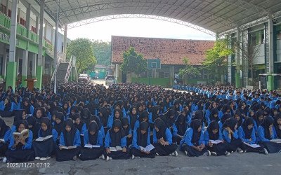 Wujudkan Kesiapan Akademik dan Spiritual, MTsN 4 Cirebon Gelar Doa Bersama Jelang ASAS